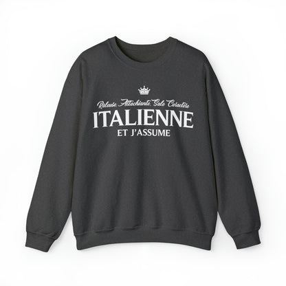 Italienne et j'assume