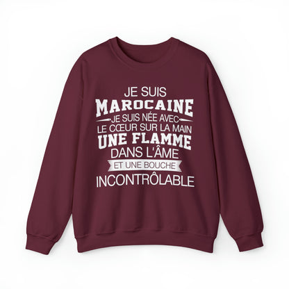 Je suis Marocaine, je suis née avec le coeur sur la mai