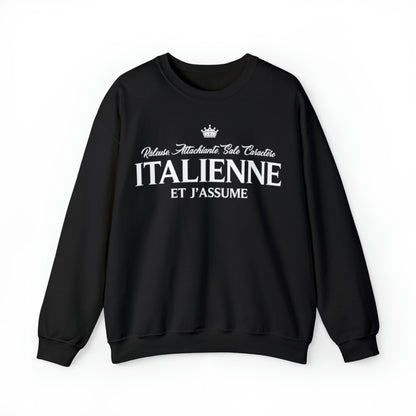 Italienne et j'assume