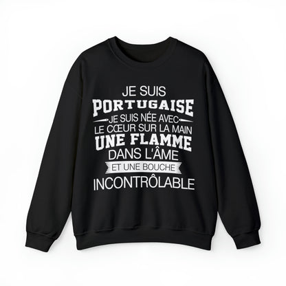 Je suis Portugaise, je suis née avec le coeur sur la mai