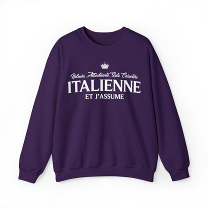 Italienne et j'assume