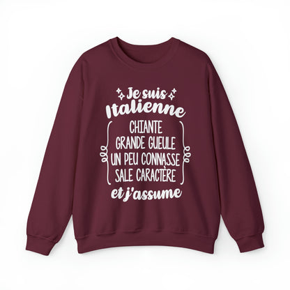 Je suis Italienne sale caractère et j'assume