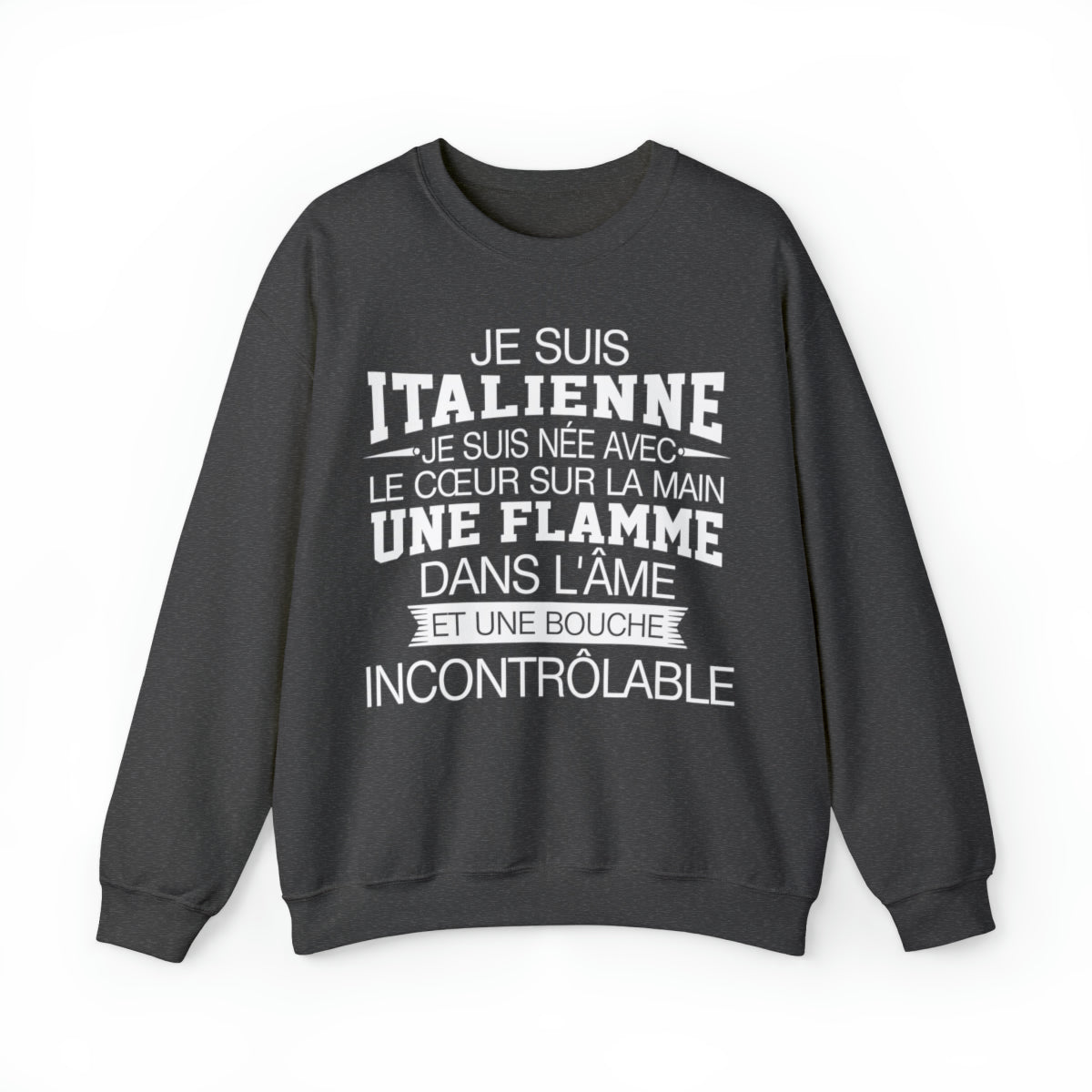Je suis Italienne, je suis née avec le coeur sur la mai