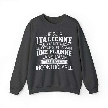 Je suis Italienne, je suis née avec le coeur sur la mai