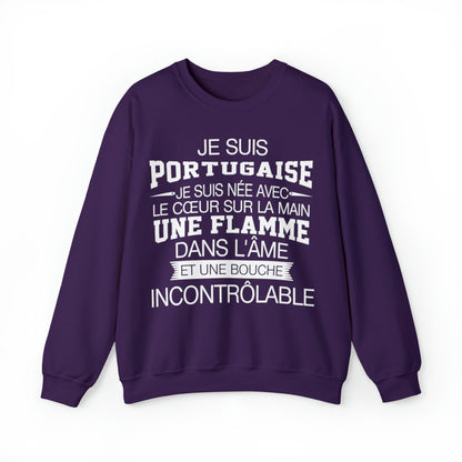 Je suis Portugaise, je suis née avec le coeur sur la mai