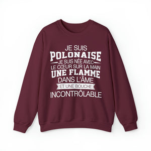 Je suis Polonaise, je suis née avec le coeur sur la mai