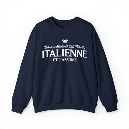 Italienne et j'assume