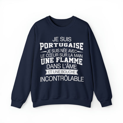 Je suis Portugaise, je suis née avec le coeur sur la mai