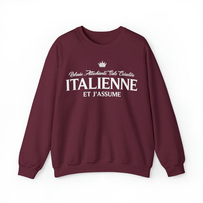 Italienne et j'assume