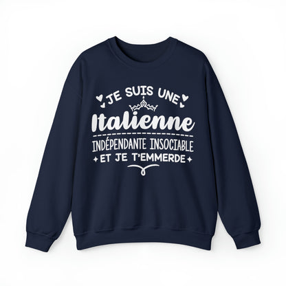 Je suis une Italienne indépendante insociable