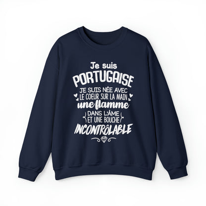 Je suis Portugaise, je suis née avec le coeur sur la mai