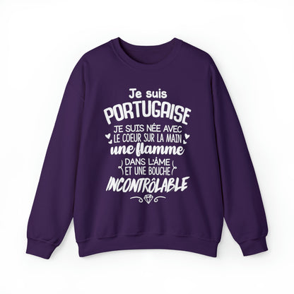 Je suis Portugaise, je suis née avec le coeur sur la mai