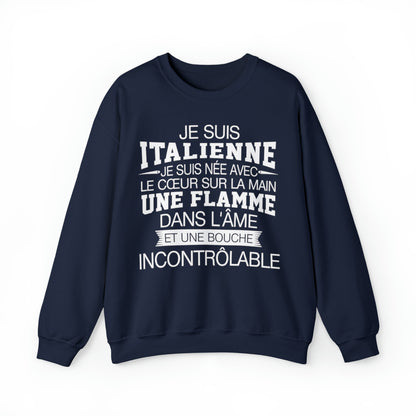 Je suis Italienne, je suis née avec le coeur sur la mai