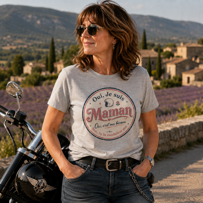 Oui, je suis maman. Oui, c'est ma bécane