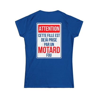 Attention cette fille est déjà prise par un mec motard fou