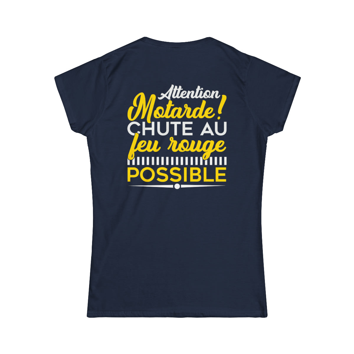 Attention motarde ! Chute au feu rouge possible