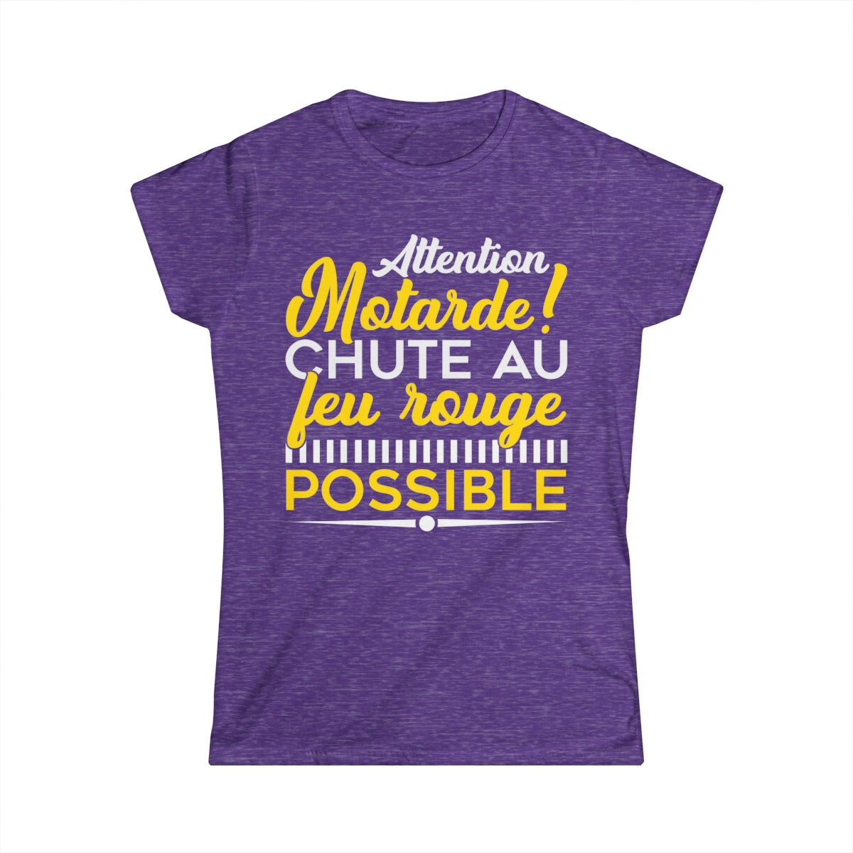 Attention motarde ! Chute au feu rouge possible