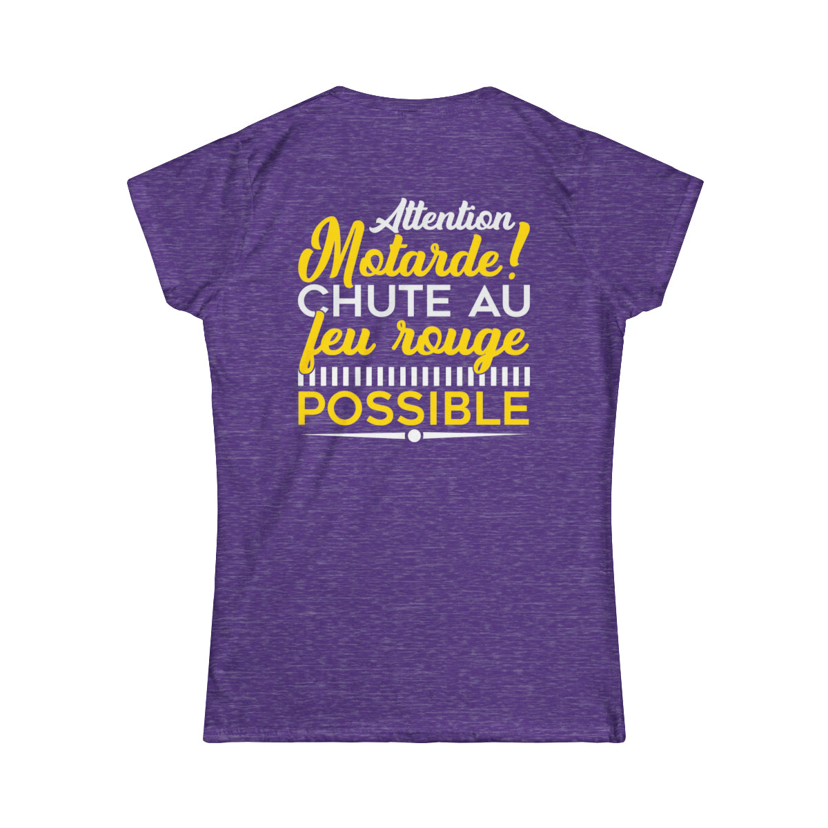 Attention motarde ! Chute au feu rouge possible