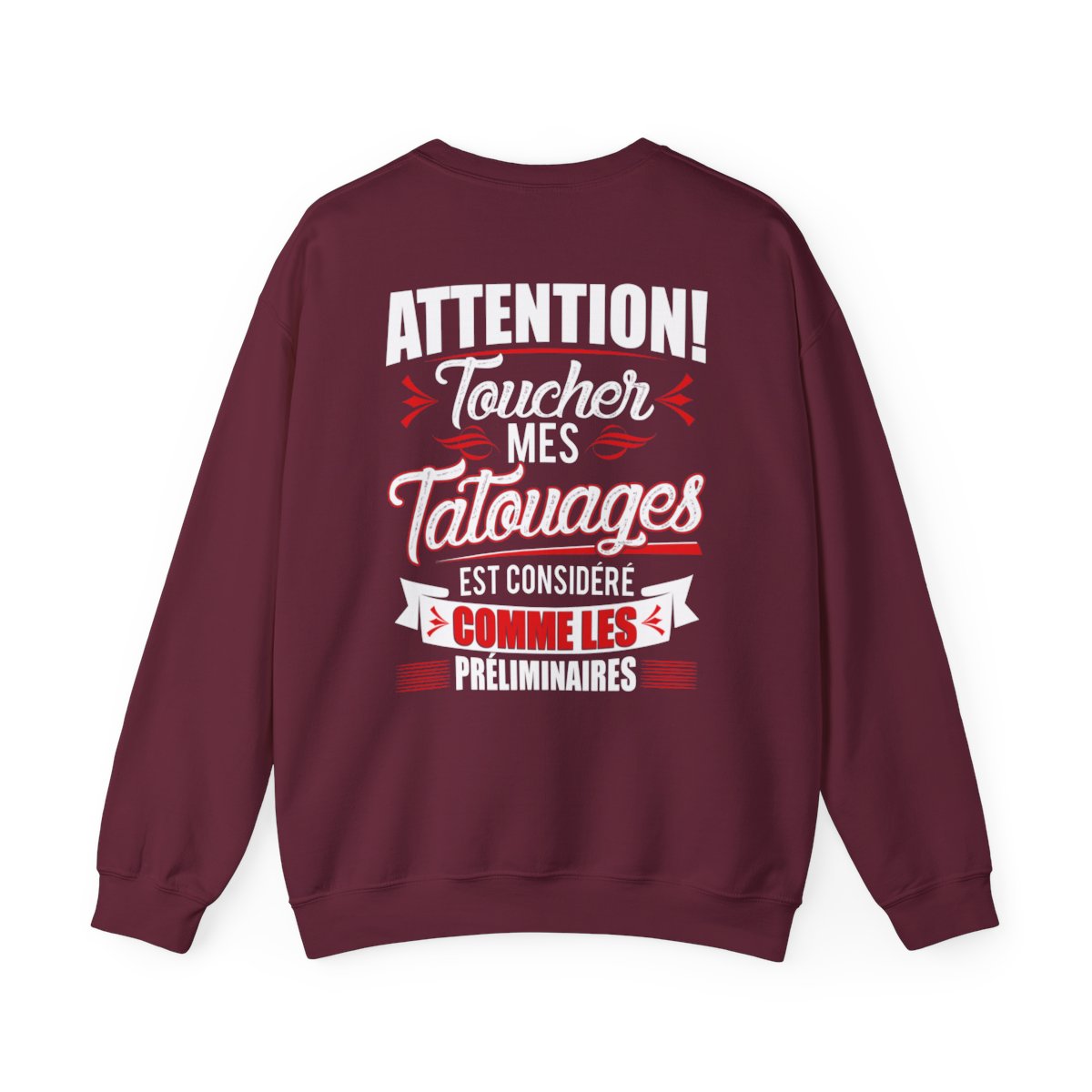 Attention! Toucher mes tatouages est considéré comme les préliminaires