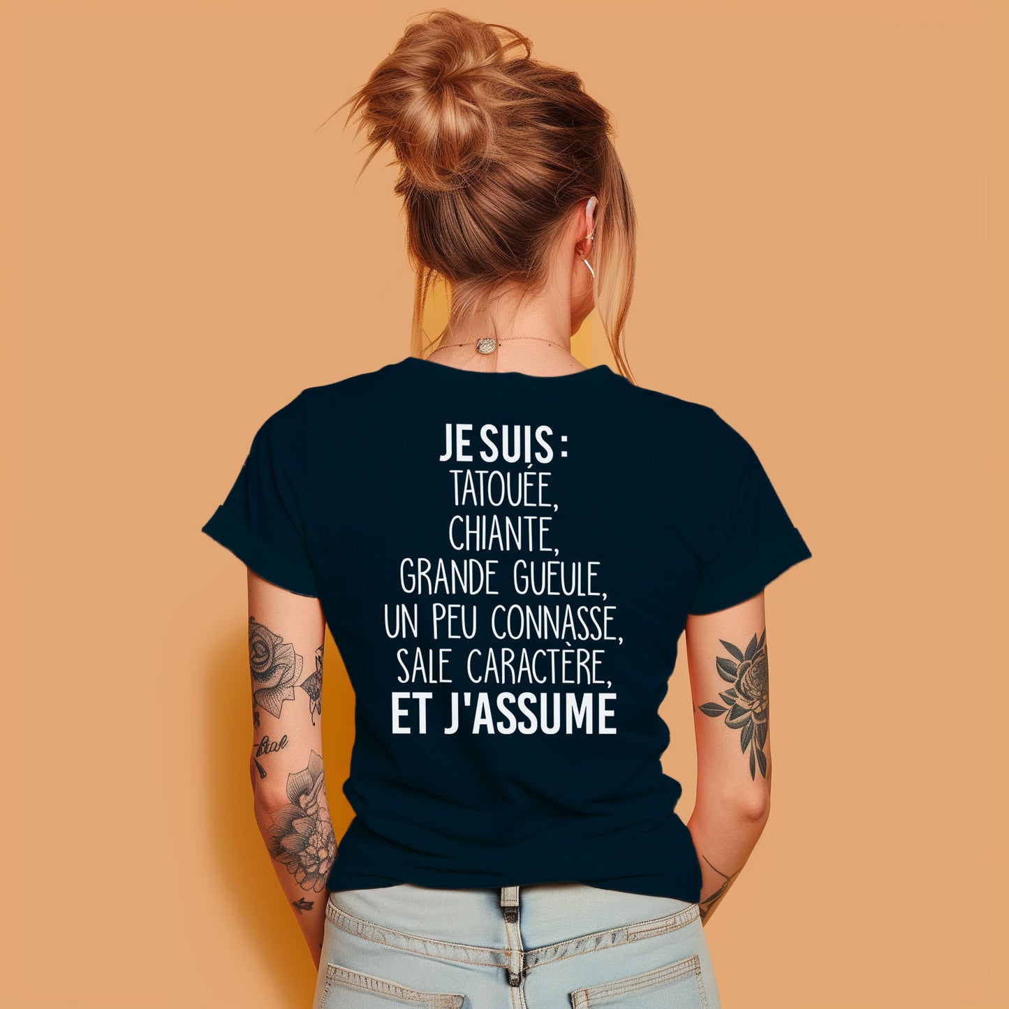 Je suis tatouée, chiante, grande gueule, un peu connasse, sale caractère et j'assume