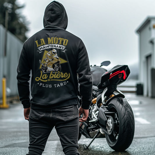 La moto maintenant, la bière plus tard