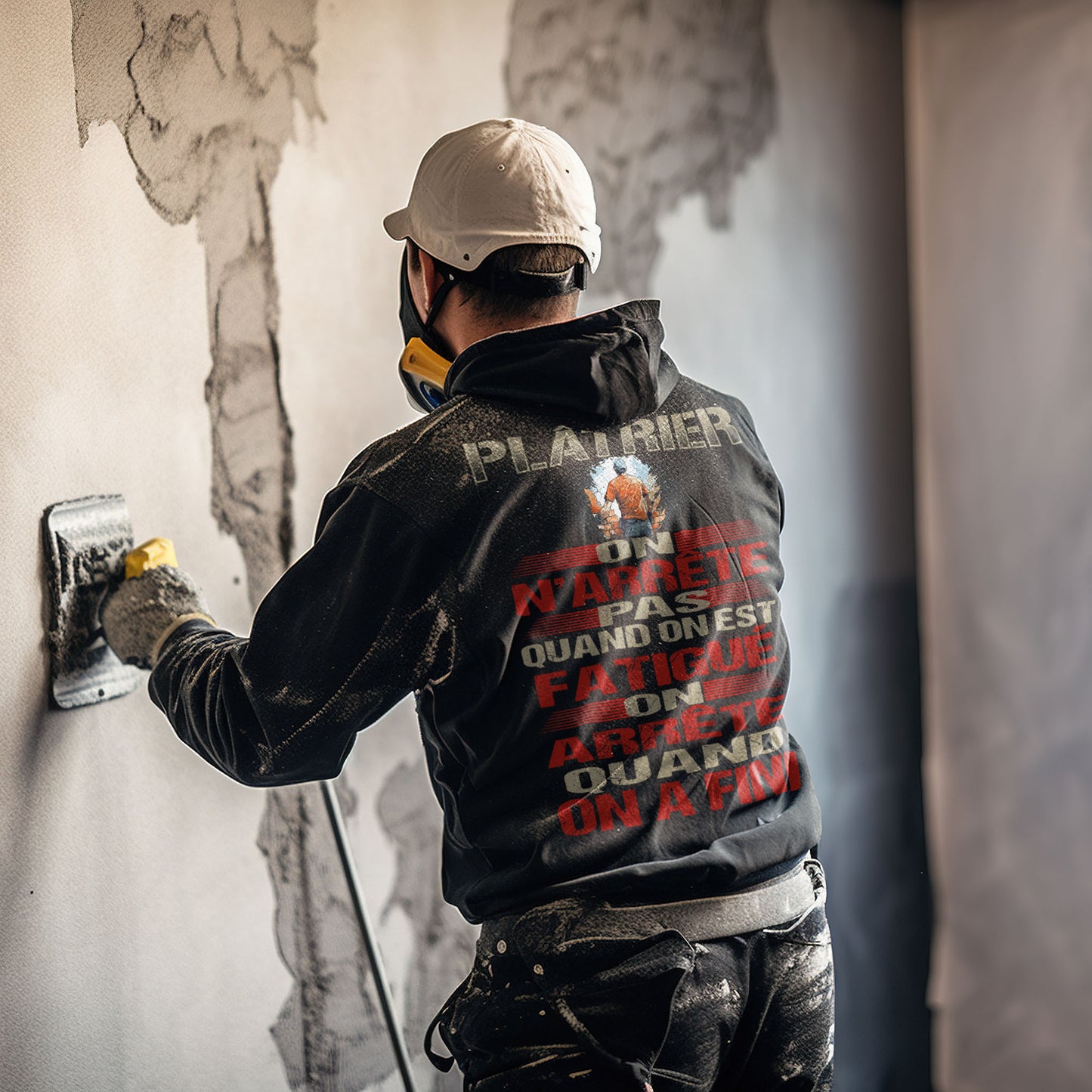 Plâtrier, on n'arrête pas quand on est fatigué