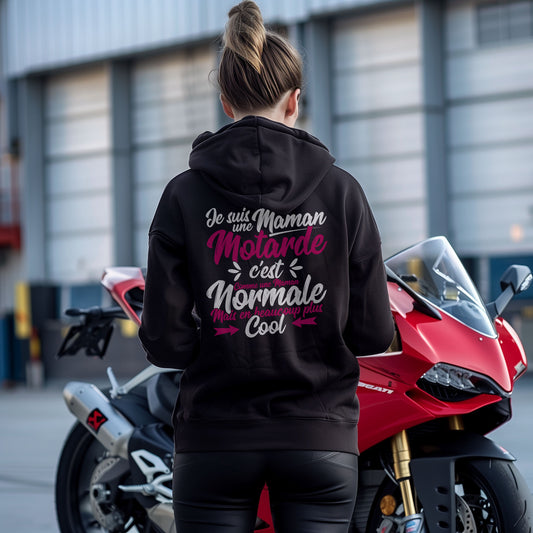 Je suis une maman motarde, c'est comme une maman normale mais en beaucoup plus cool