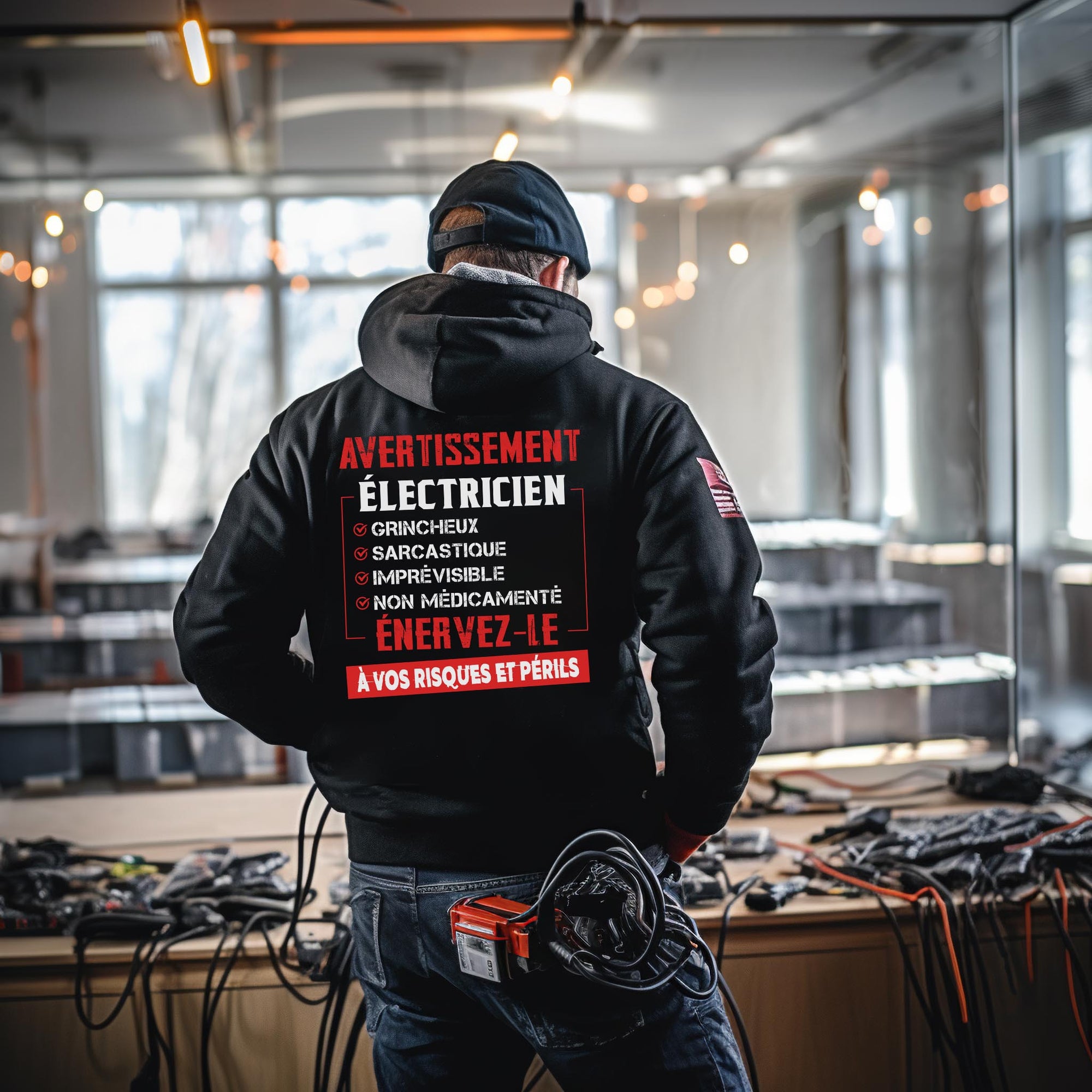 Électricien, grincheux, sarcastique, imprévisible, non médicamenté