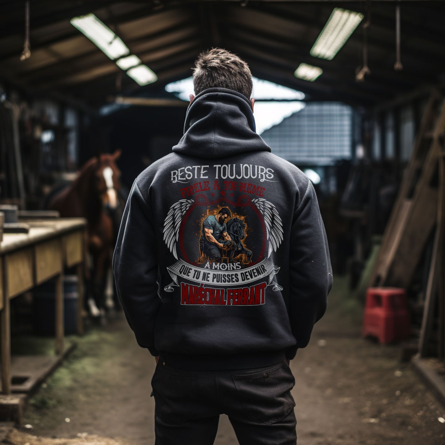 Sinon tu pourrais devenir Maréchal ferrant.