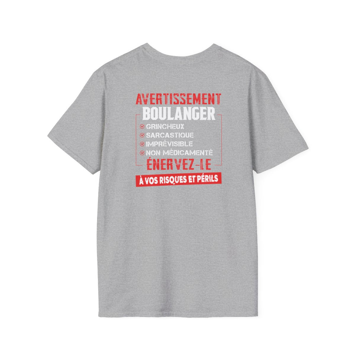 Boulanger, grincheux, sarcastique, imprévisible, non médicamenté