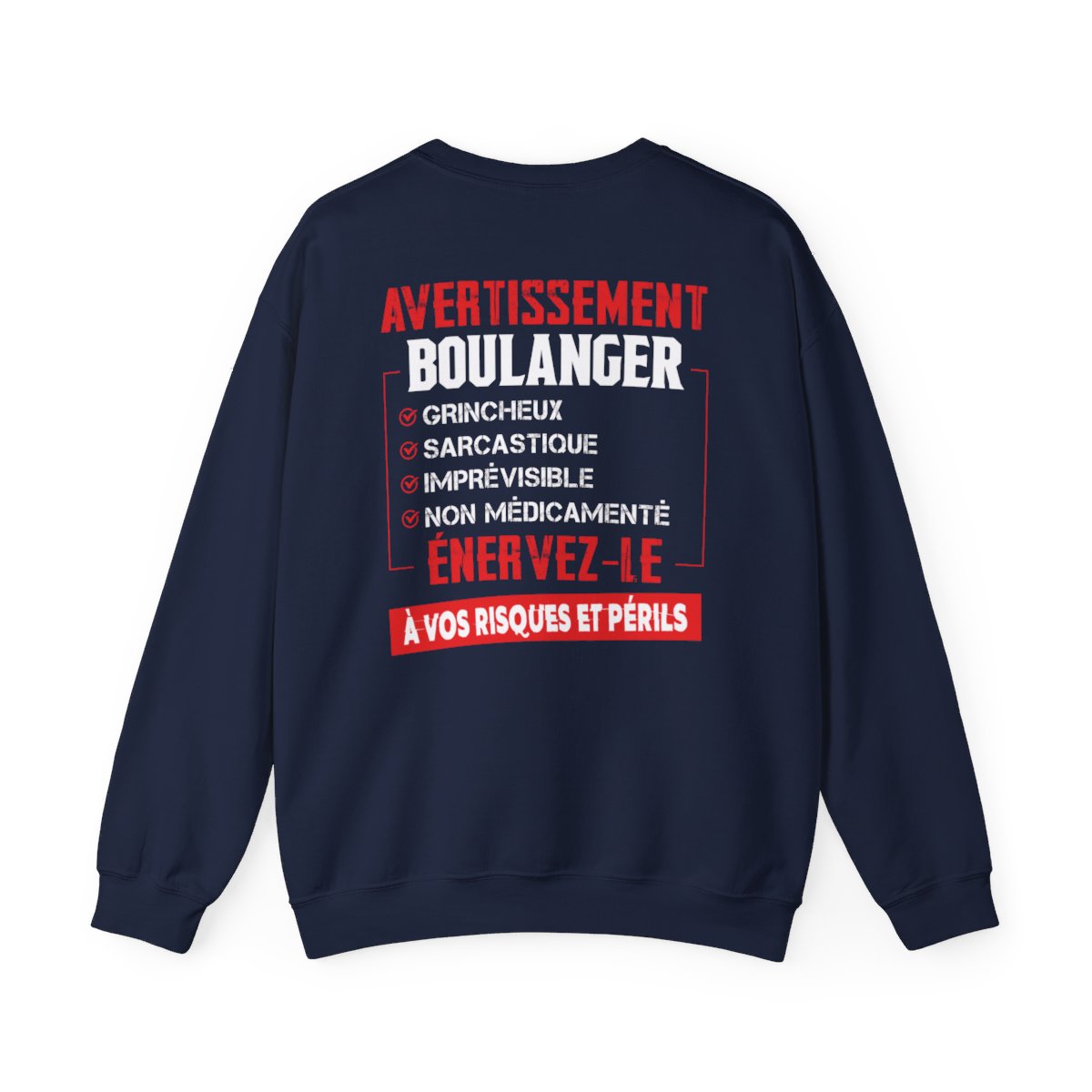 Boulanger, grincheux, sarcastique, imprévisible, non médicamenté