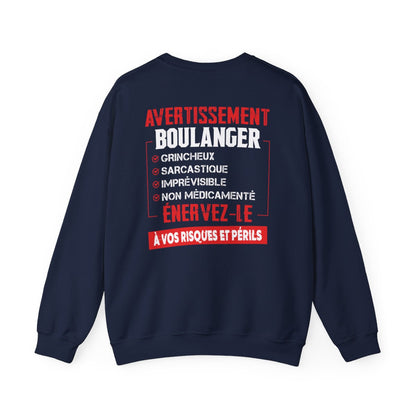 Boulanger, grincheux, sarcastique, imprévisible, non médicamenté