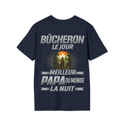 Bûcheron le jour, papa la nuit