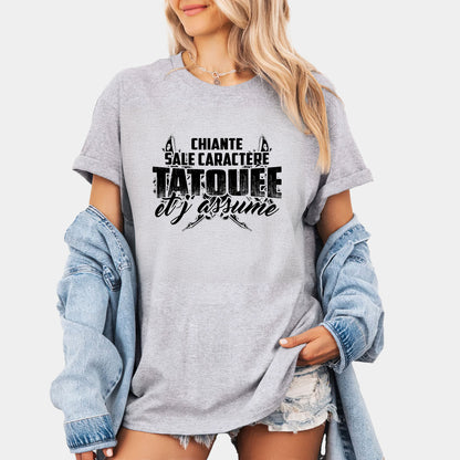 chiante, sale caractère, tatouée et j'assume