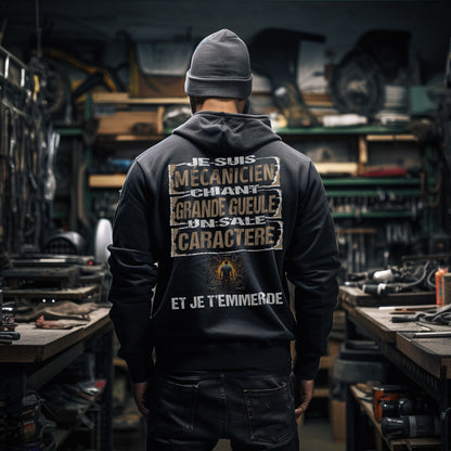 Mécanicien, chiant, grande gueule, un sale caractère