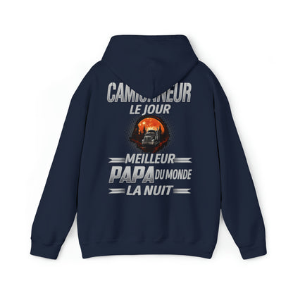 Camionneur le jour, papa la nuit