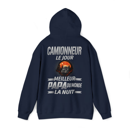 Camionneur le jour, papa la nuit