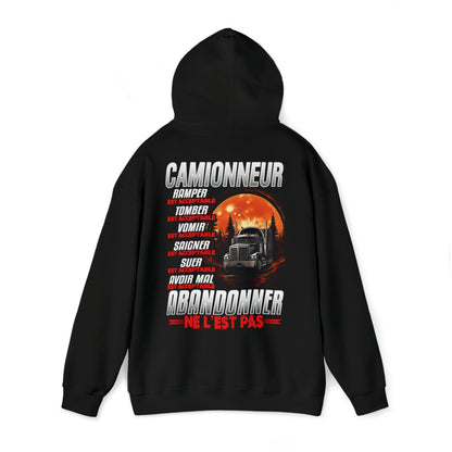 Camionneur, ramper, tomber, vomir, saigner est acceptable