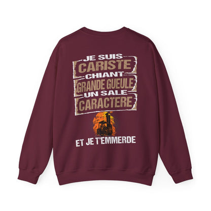 Cariste, chiant, grande gueule, un sale caractère