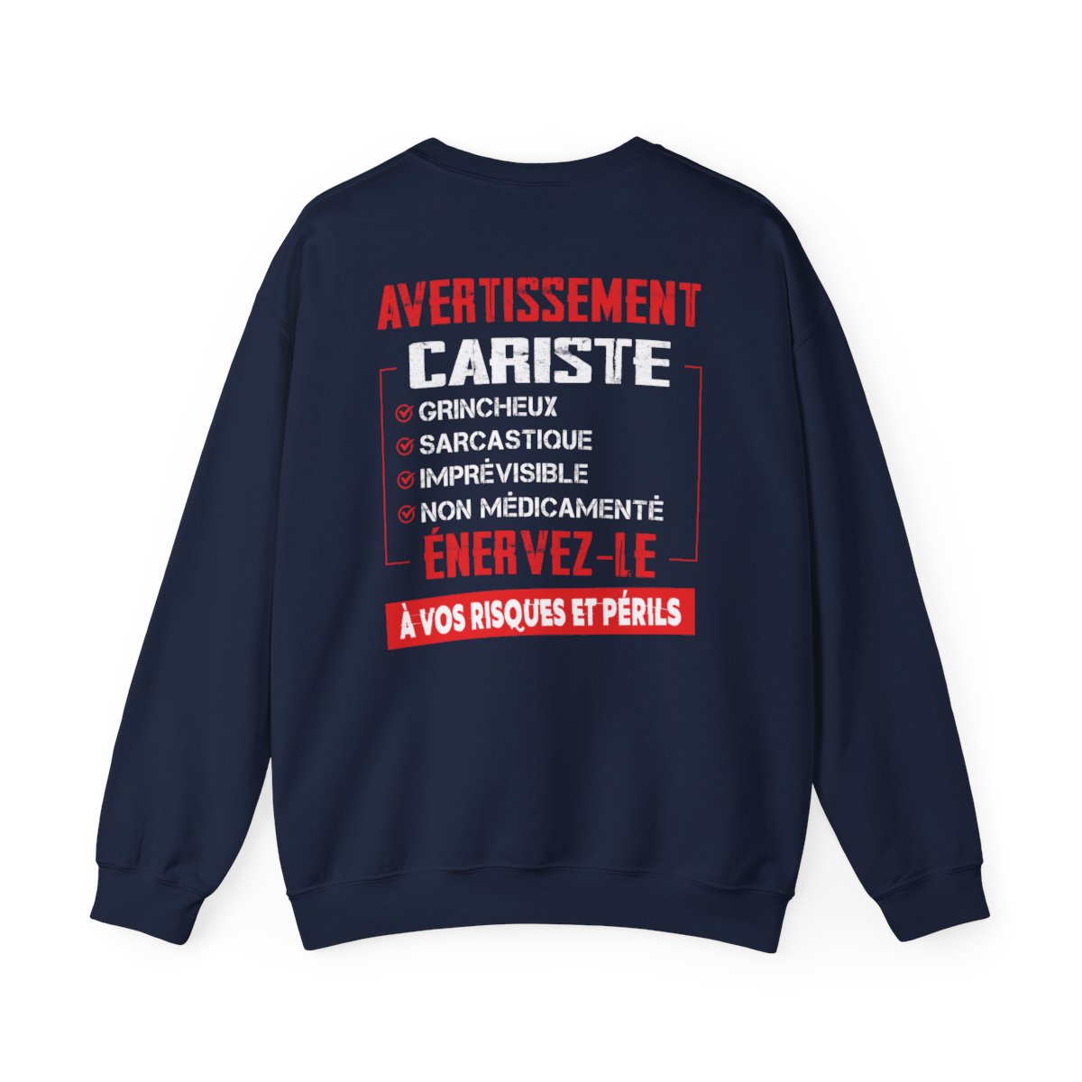 Cariste, grincheux, sarcastique, imprévisible, non médicamenté