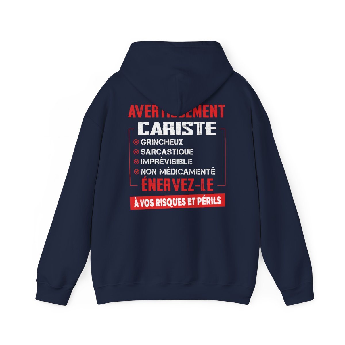 Cariste, grincheux, sarcastique, imprévisible, non médicamenté