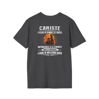 Cariste, j'essaie de rendre les choses imperméables à la stupidité