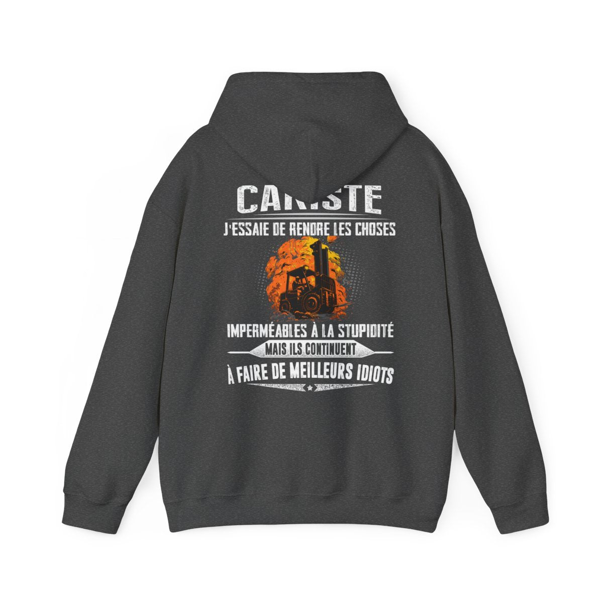 Cariste, j'essaie de rendre les choses imperméables à la stupidité