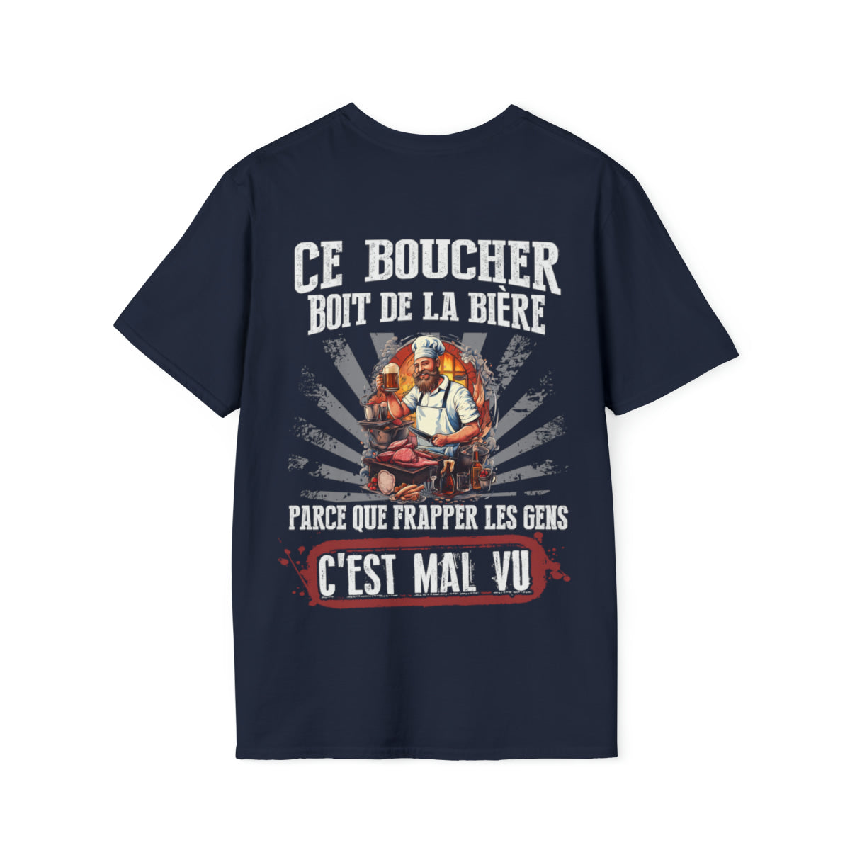 Ce Boucher boit de la bière au lieu de frapper les gens