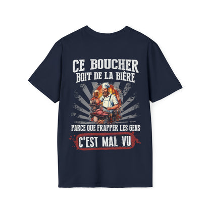 Ce Boucher boit de la bière au lieu de frapper les gens