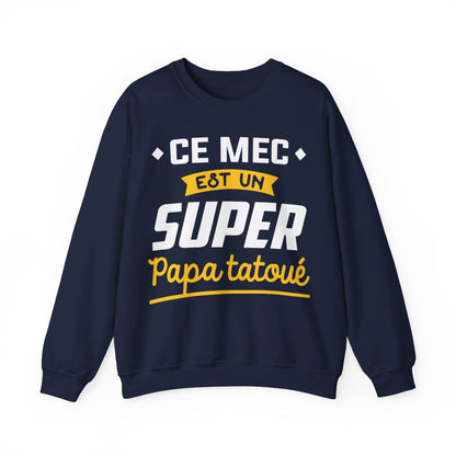 Ce mec est un super papa tatoué