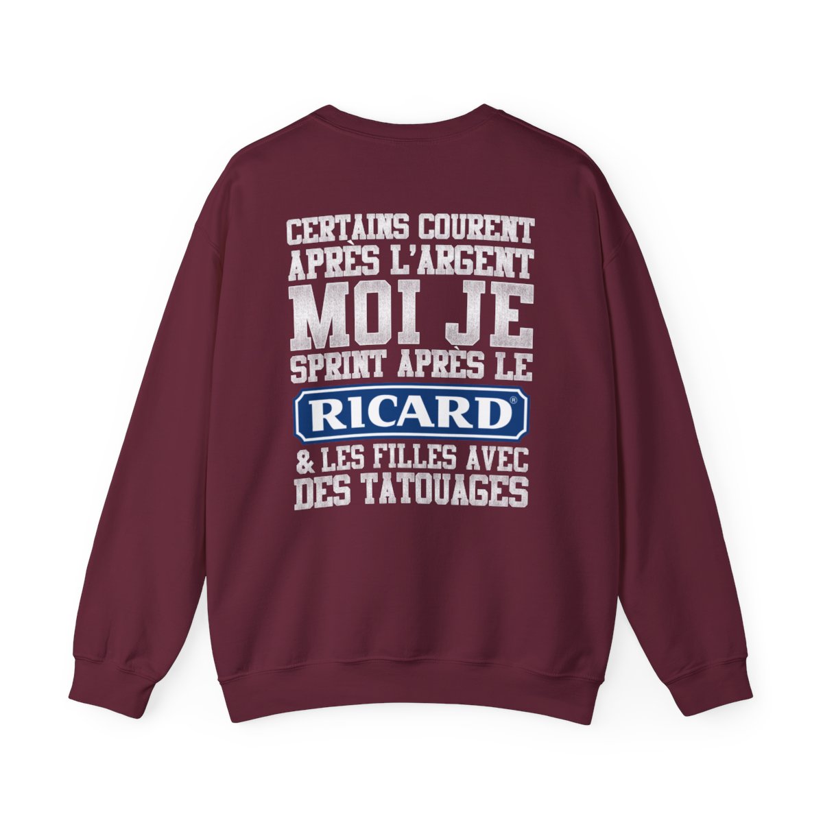 Certains courent après l'argent, moi je sprint après le ricard & les filles avec des tatouages