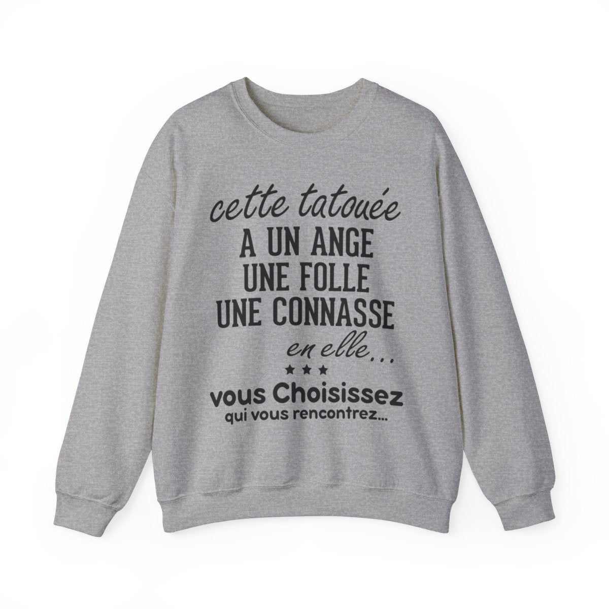 Cette tatouée a un ange une folle une connasse en elle, vous choisissez qui vous rencontrez