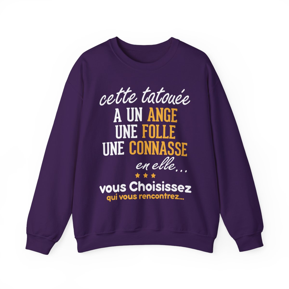 Cette tatouée a un ange une folle une connasse en elle, vous choisissez qui vous rencontrez