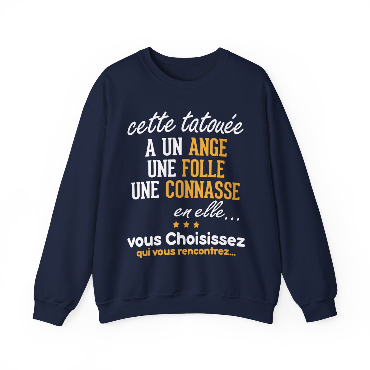 Cette tatouée a un ange une folle une connasse en elle, vous choisissez qui vous rencontrez